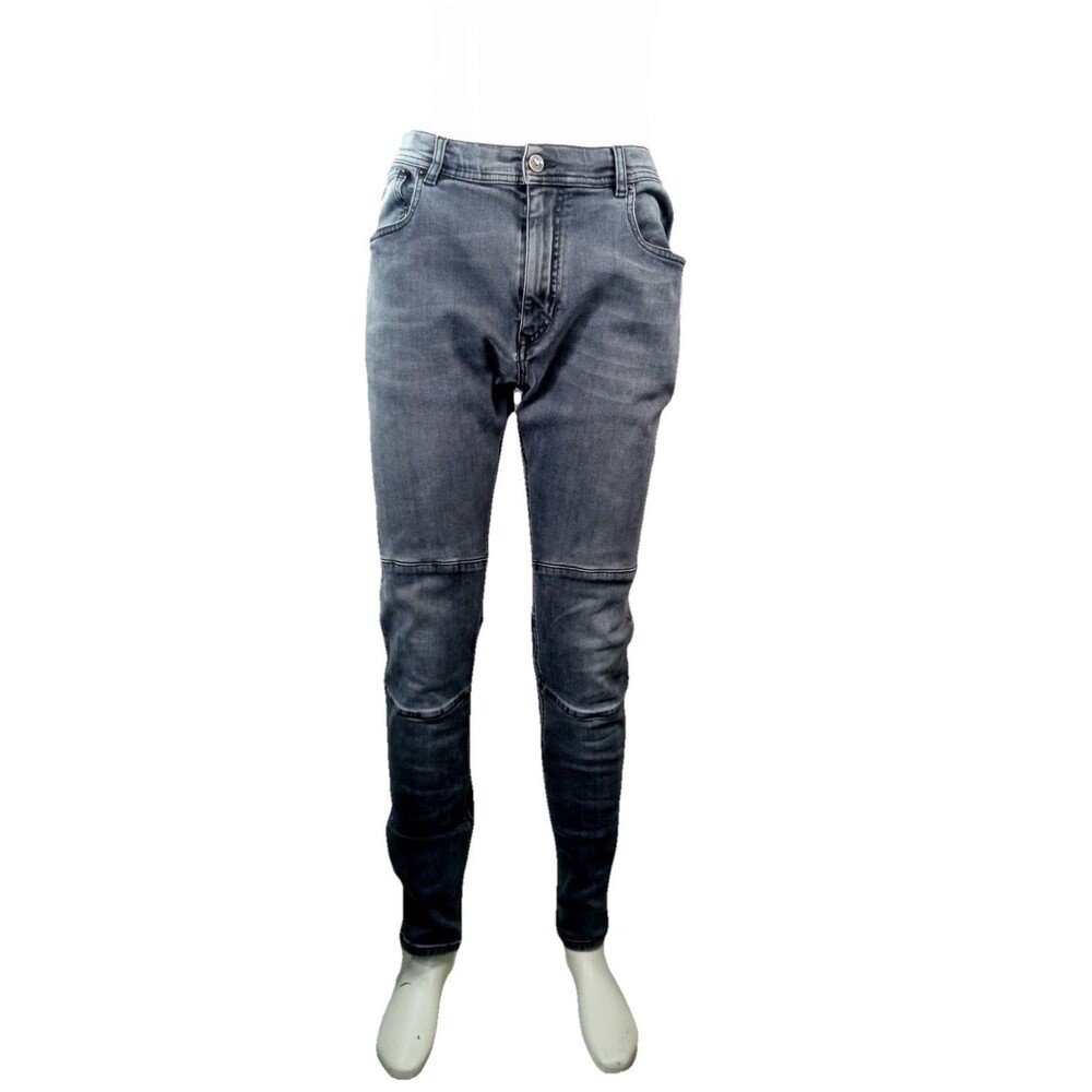 BELSTAFF Jeans Men 36 Skinny Fit Stretch Denim Jeans Distressed Dark Moto Pants